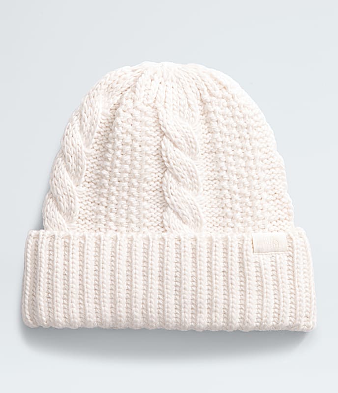 Womens Oh Mega Beanie TNF White Dune HERO