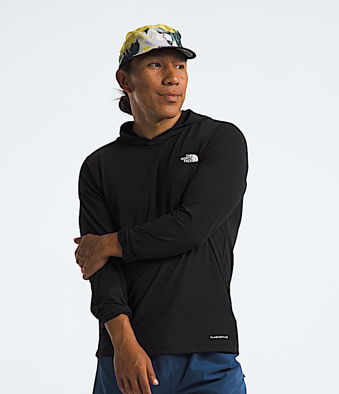 Chandail  capuchon solaire Adventure pour hommes TNF TNF Noir HERO