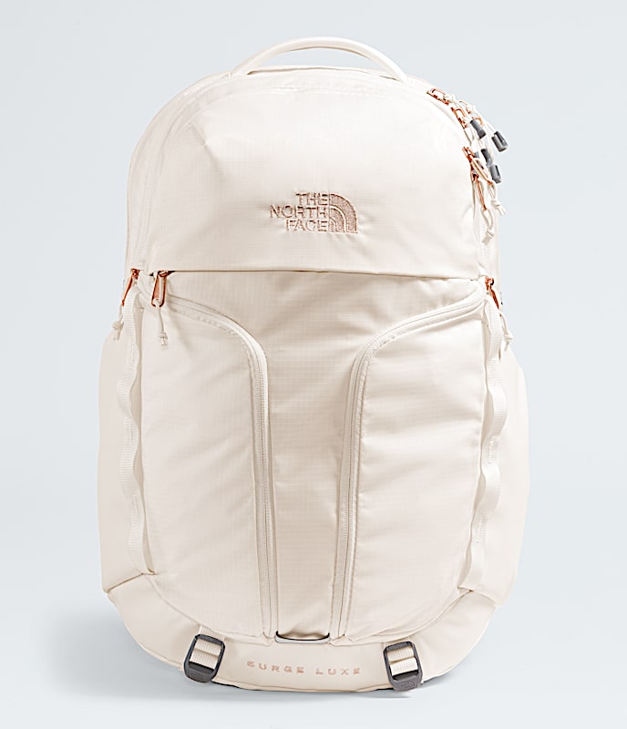 Womens Surge Luxe Backpack 31L TNF Gardenia WhiteBurnt Coral Metallic HERO