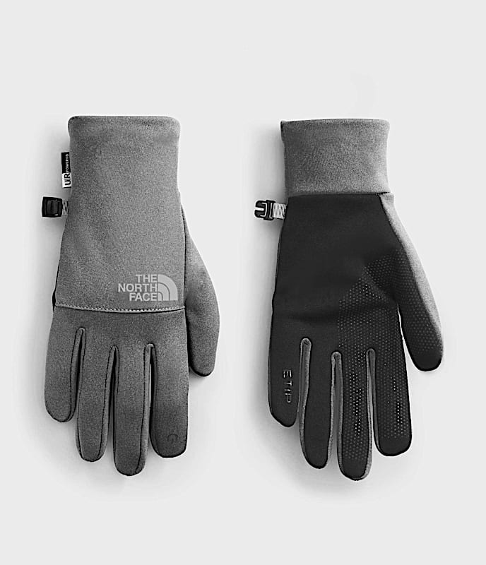 Etip Recycled Gloves TNF TNF Medium Grey Heather HERO