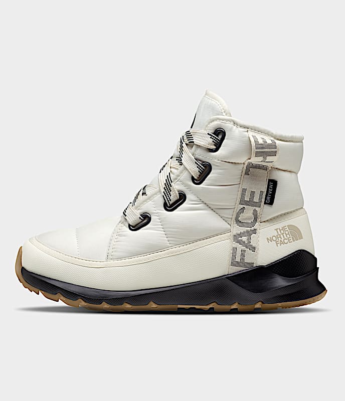 Womens THERMOBALL Lace Up Luxe Waterproof Boots TNF Gardenia WhiteTNF Black HERO