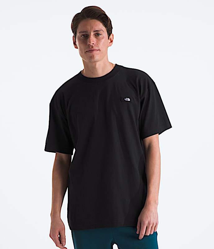 Mens ShortSleeve Heavyweight Relaxed Tee TNF TNF Black Main