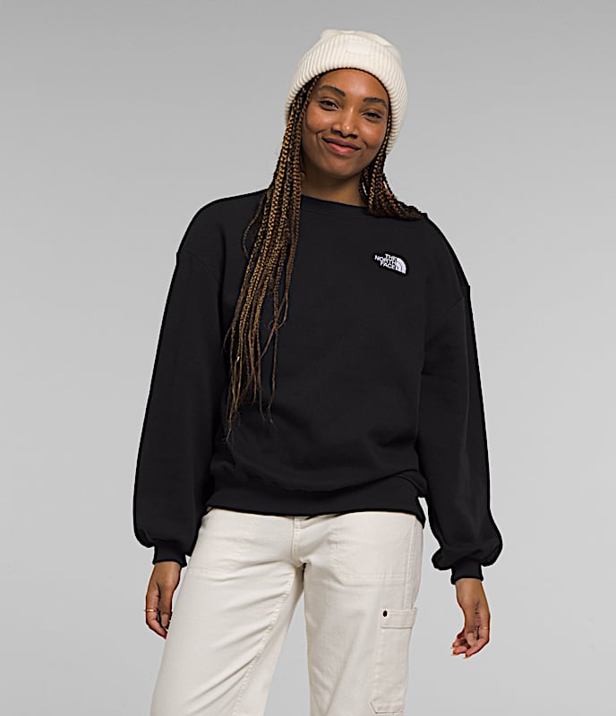 Womens Evolution Oversized Crew TNF TNF Black Main