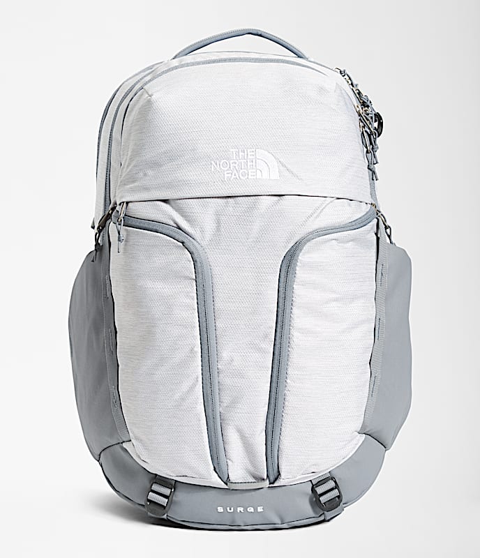 Womens Surge Backpack  31L TNF TNF White Metallic MelangeMid Grey HERO
