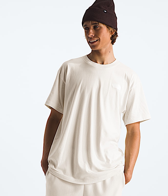 Mens ShortSleeve Evolution Box Fit Tee TNF White DuneTNF White Main