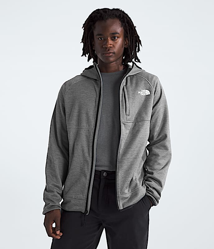 Mens Canyonlands Hoodie TNF TNF Medium Grey Heather HERO