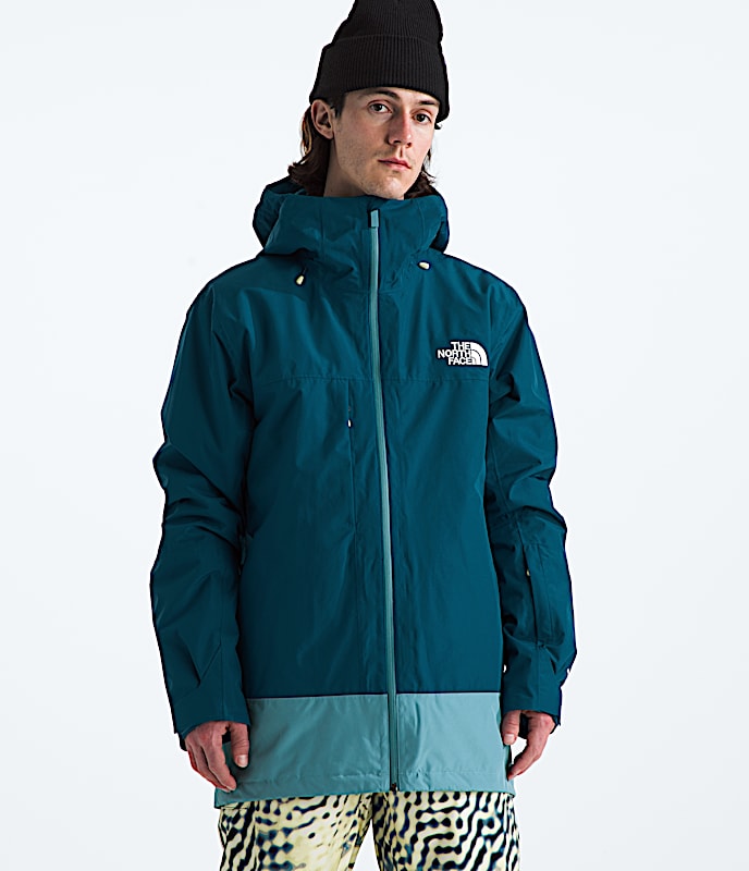 Mens THERMOBALL Snow Triclimate Jacket TNF Midnight PetrolAlgae Blue Main