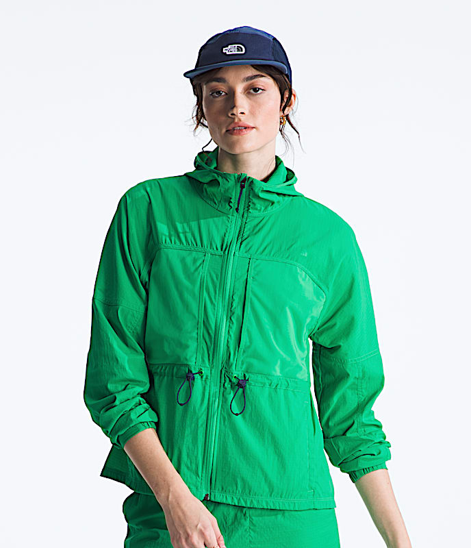 Womens Spring Peak Jacket TNF Optic Emerald HERO