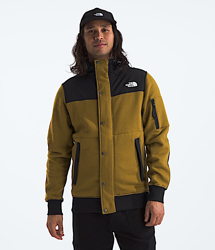 Mens Highrail Fleece Jacket TNF Moss GreenTNF Black HERO