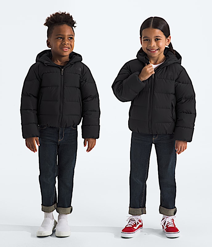Kids Frost Fall Hooded Jacket TNF TNF Black HERO
