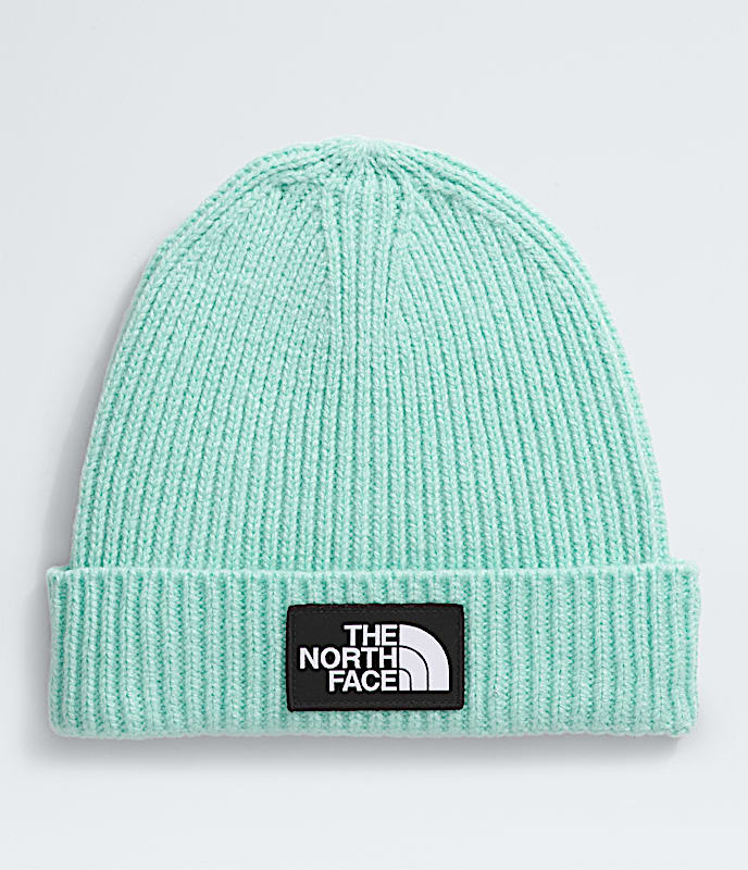 Kids TNF Box Logo Cuffed Beanie TNF Bright Foam HERO