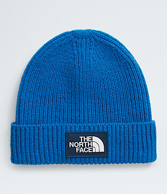 Kids TNF Box Logo Cuffed Beanie TNF Hero BlueEstate Blue HERO