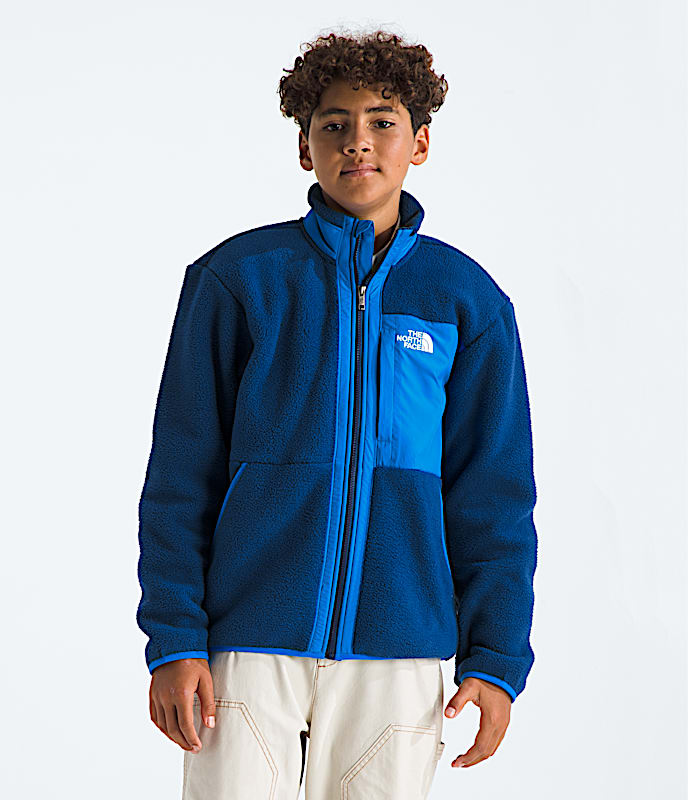 Veste  fermeture clair intgrale Yumiori pour garons TNF Bleu domaine HERO