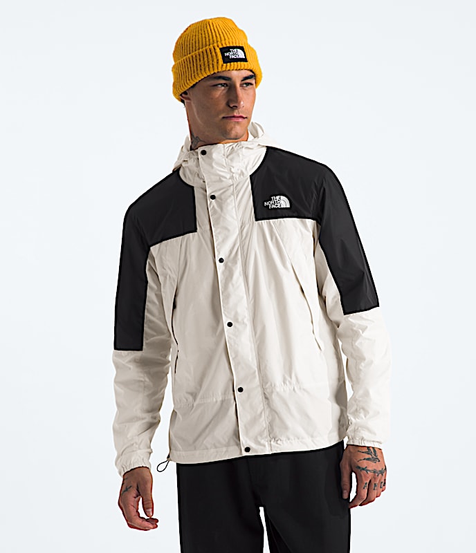 Mens Mountain Wind Jacket TNF White DuneTNF Black Main