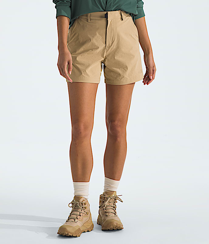 Womens Basin 5 Shorts TNF Khaki Stone Main