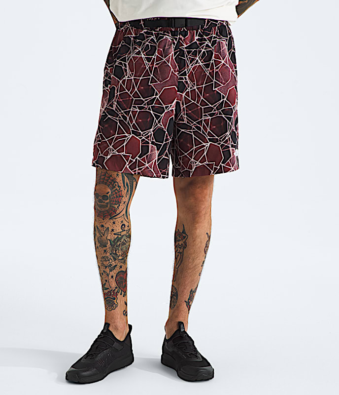 Mens Class V Pathfinder Belted Shorts7 TNF SUMAC OVAL INTENTION PR Main