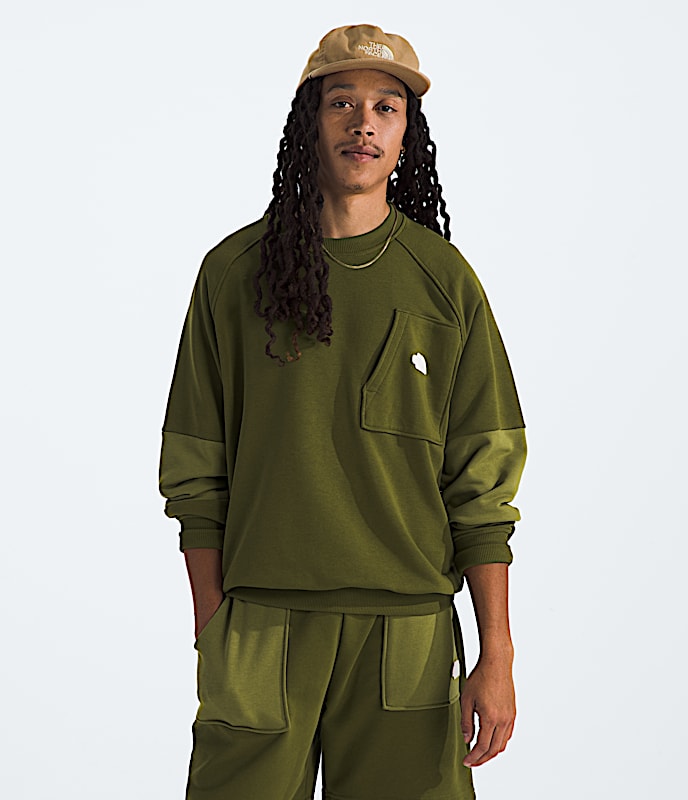 Men’s Terry Relaxed Crew - 1
