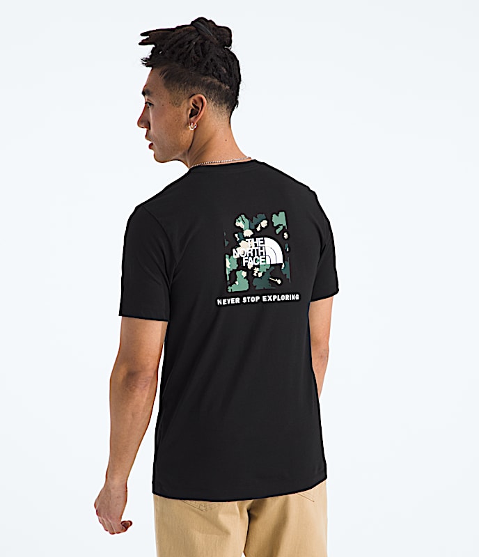 Mens ShortSleeve Core TNF Flower Box NSE Tee TNF TNF Black Main