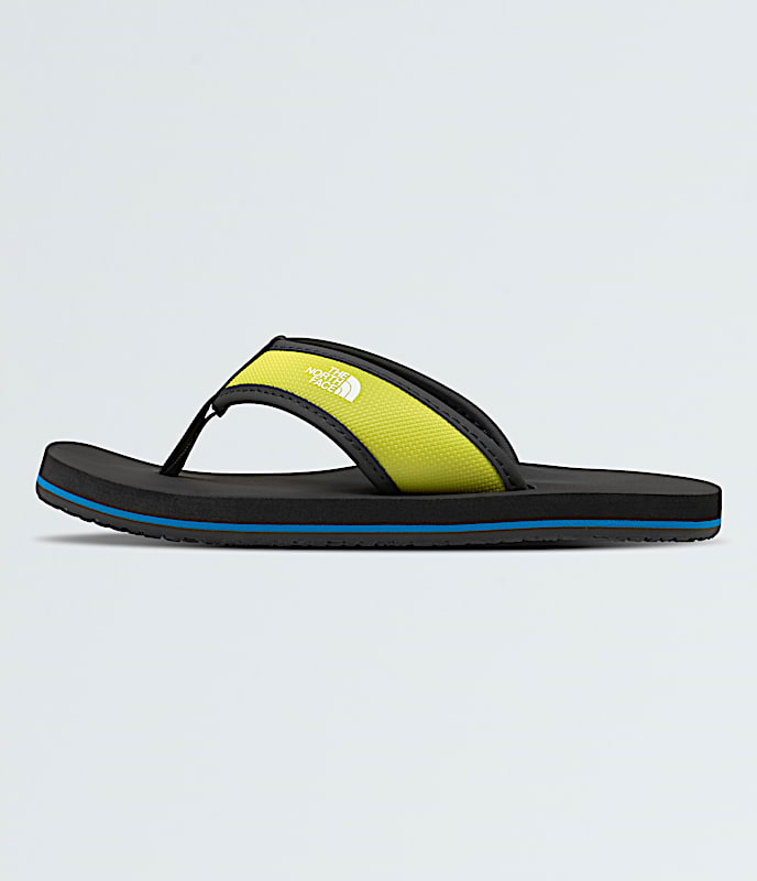Youth Base Camp FlipFlops TNF Sulphur Spring GreenHero Blue HERO