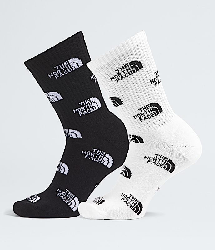 Everyday Crew Socks Logo2P TNF TNF BlackTNF White HERO