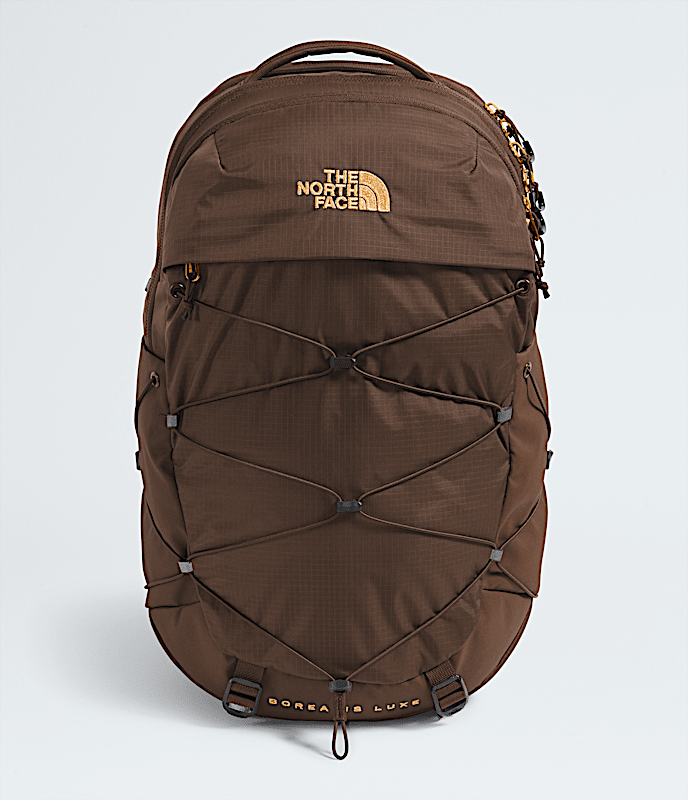 Womens Borealis Luxe Backpack TNF Smokey BrownGold Metallic HERO
