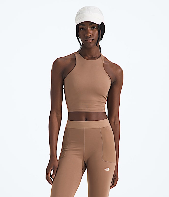 Womens Refina Longline Bra TNF Latte Main