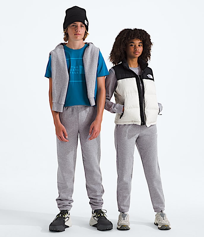 Boys Girls Evolution Simple Dome Pants TNF TNF Pale Grey Heather Main