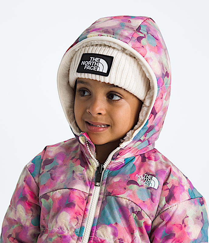 Girls Reversible Shasta FullZip Hooded JacketPrint TNF Lite Lilac Lens Flare Print HERO