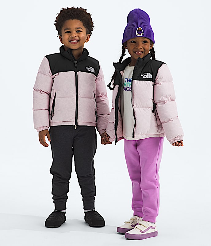 Kids 1996 Retro Nuptse Jacket TNF Pale Blossom Main