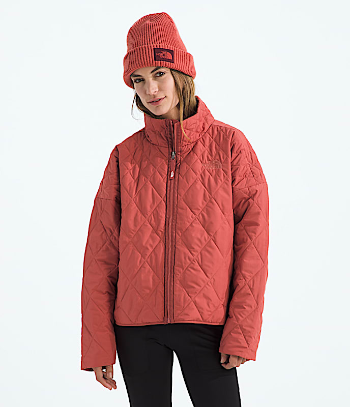 Womens Diamond Peak Insulated Jacket TNF Mars Dust Main