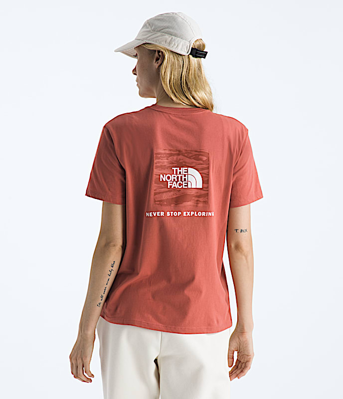 Womens Evolution Edge Of Light Box NSE ShortSleeve TeeGraphic TNF Mars Dust Main