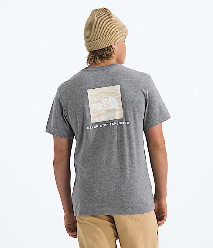 Mens Evolution Edge Of Light Box NSE ShortSleeve TeeGraphic TNF TNF Mid Grey Heather Main