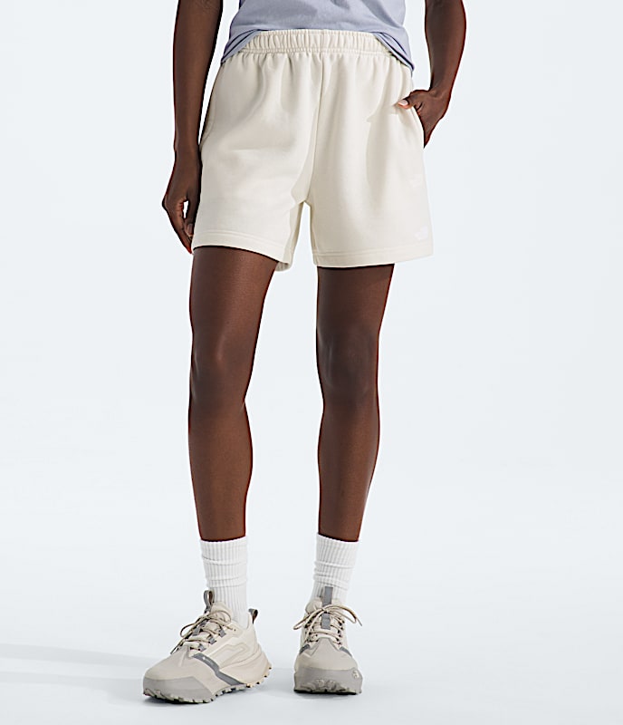 Womens Evolution Simple Dome Regular Shorts TNF White Dune HERO