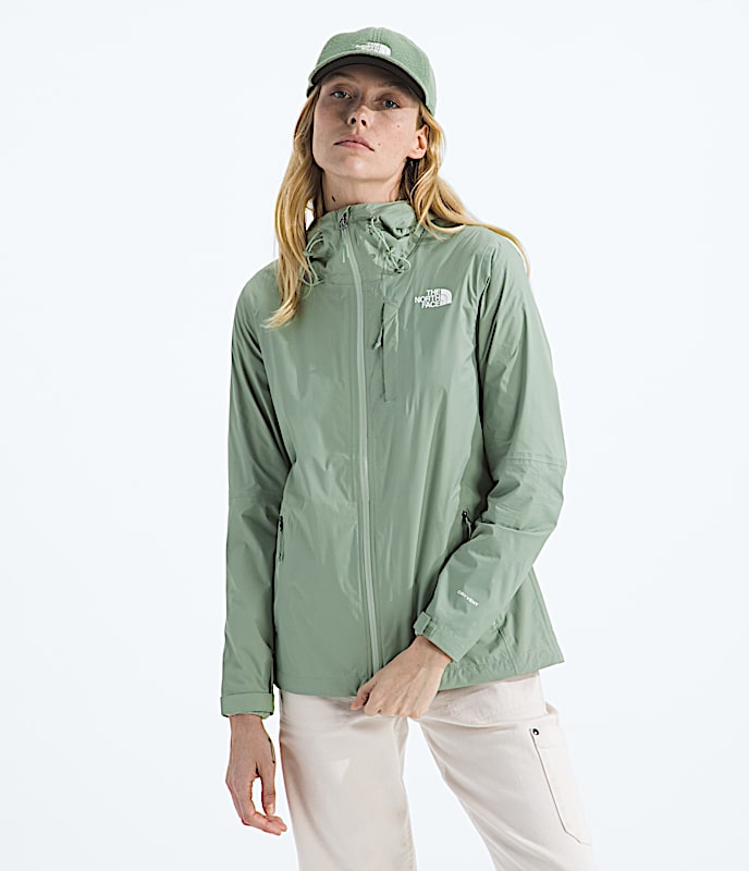 Womens Alta Vista Rain Jacket TNF Slate Moss Main