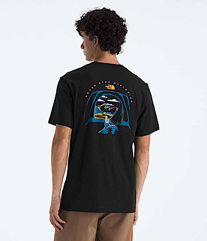Mens Evolution Tent ShortSleeve TeeGraphic TNF TNF Black Main