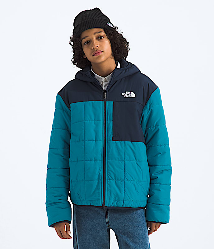 Boys Reversible Shasta FullZip Hooded Jacket TNF Dusk BlueSummit Navy Main