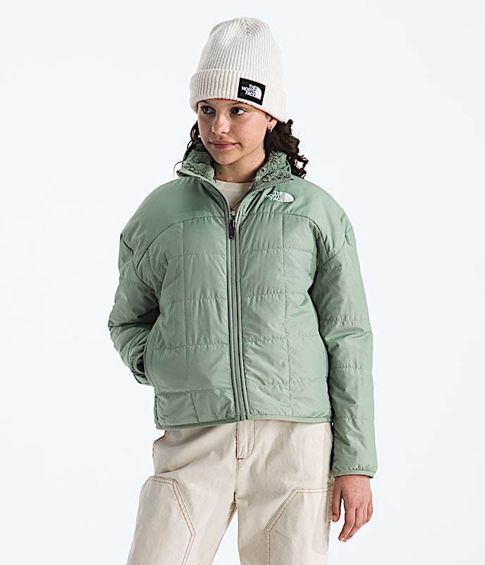 Girls Reversible Shasta FullZip Jacket TNF Slate Moss Main