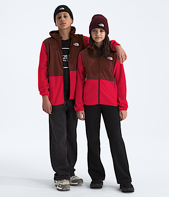 Chandail à capuchon à glissière pleine longueur Glacier pour garçons et filles - 1