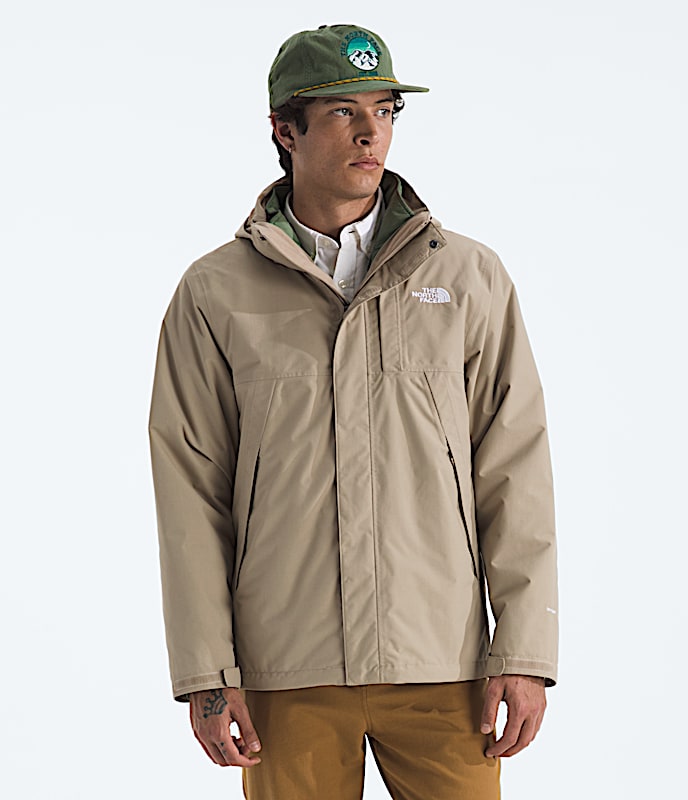Mens Lone Peak Triclimate 2 Jacket TNF Mushroom GreyBark Mist Main