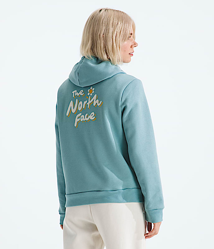 Womens Evolution FloralCloud HoodieGraphic TNF Blue Eclipse Main