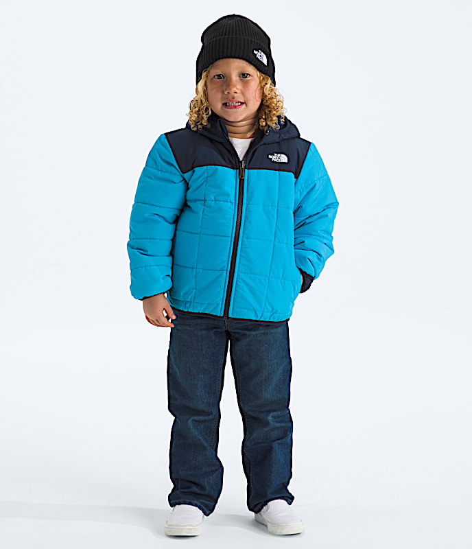 Kids Reversible Shasta FullZip Hooded Jacket TNF Meridian BlueSummit Navy Main