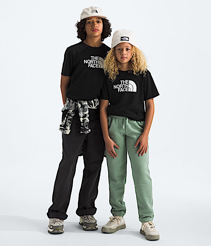 Boys  Girls Evolution Half Dome ShortSleeve Tee TNF TNF Black Main