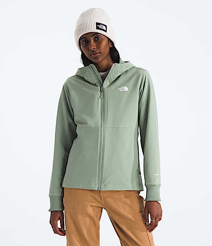 Womens Shelbe Raschel Hoodie TNF Slate Moss Main