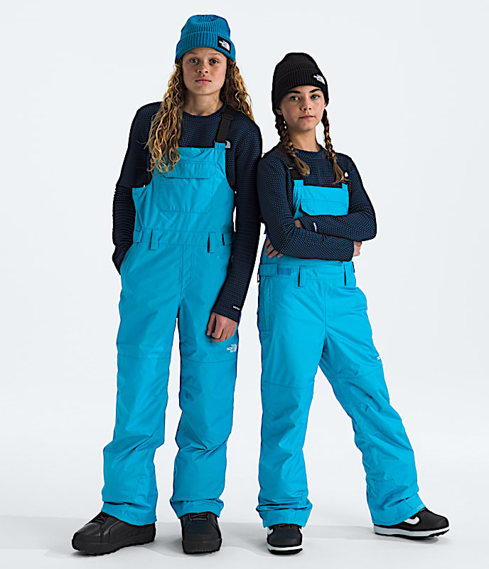 Boys  Girls Freedom Insulated Bibs TNF Meridian Blue Main