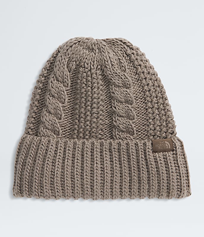 Womens Oh Mega Beanie TNF Mocha Brown HERO