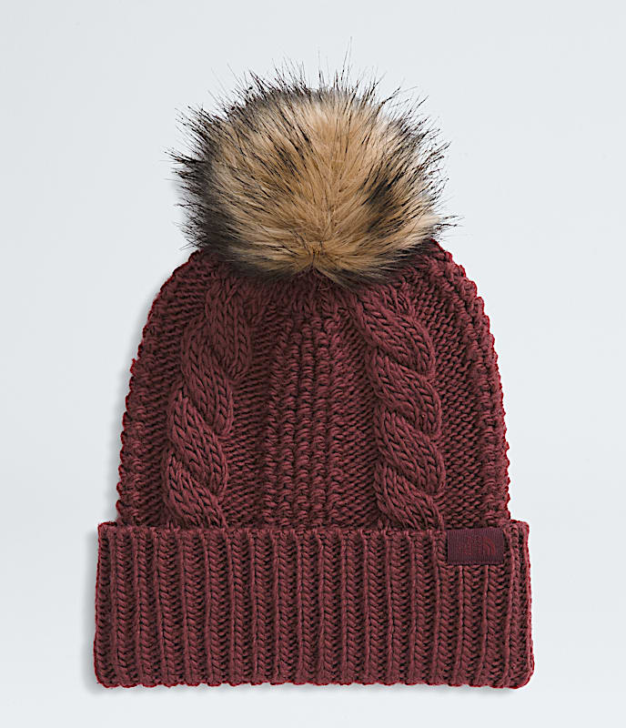 Womens Oh Mega Fur Pom Beanie TNF Sumac HERO