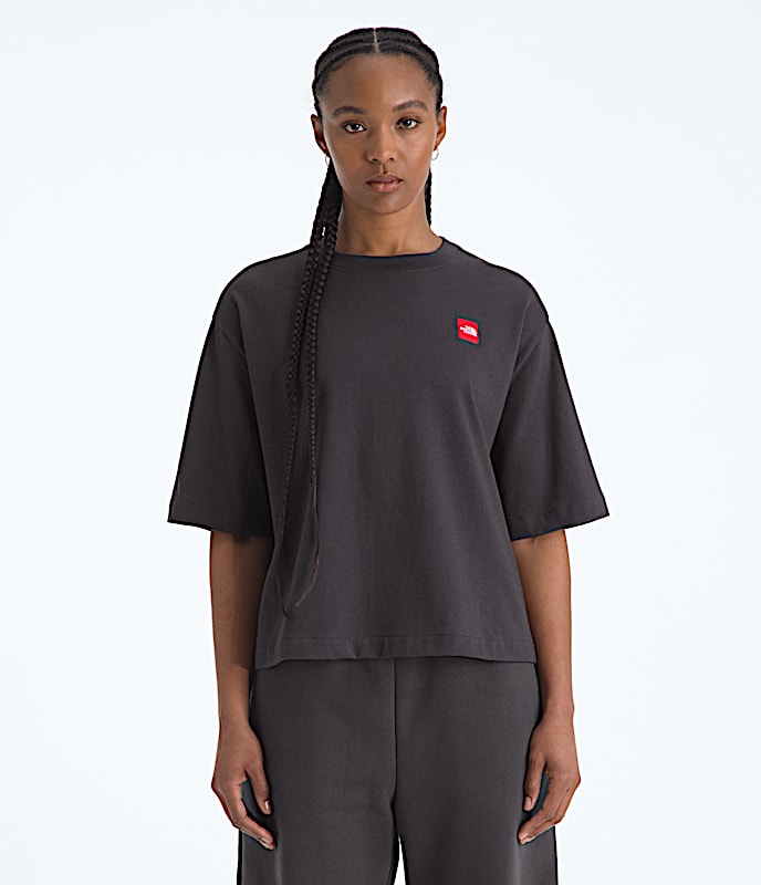 Women’s TNF™ Red Box Short-Sleeve Boxy Tee - 1