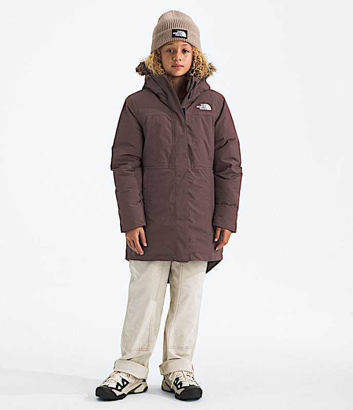 Girls Arctic Parka TNF Tawny Quartz Main