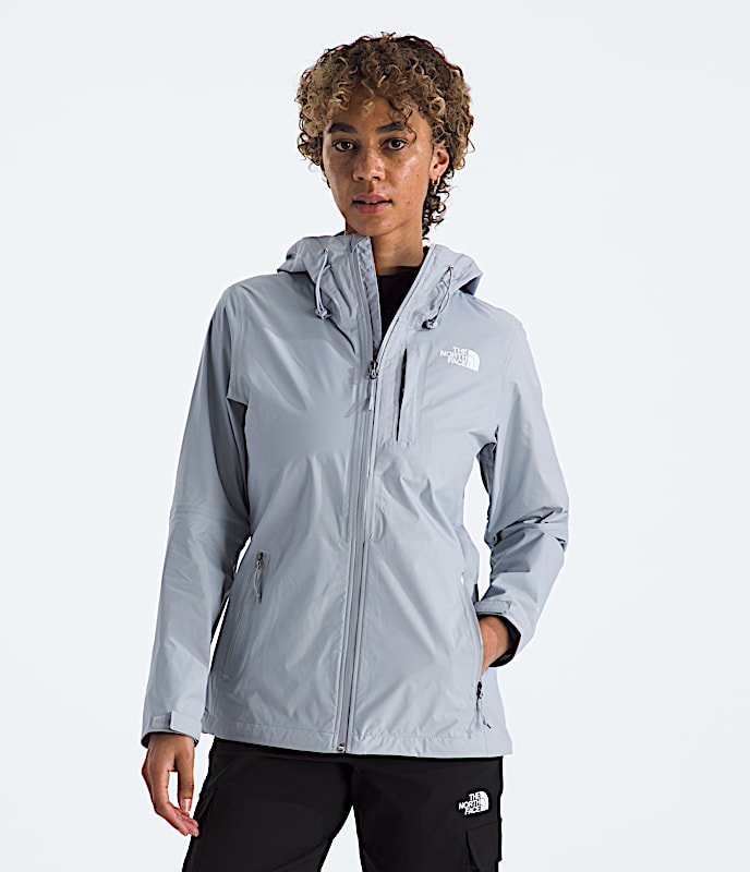 Womens Alta Vista Rain Jacket TNF Blue Flax Main