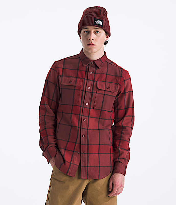 Chemise en flanelle Arroyo pour hommes carreaux TNF Petit motif cossais sumac HERO